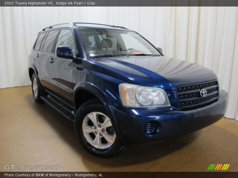 Indigo Ink Pearl / Gray 2002 Toyota Highlander V6