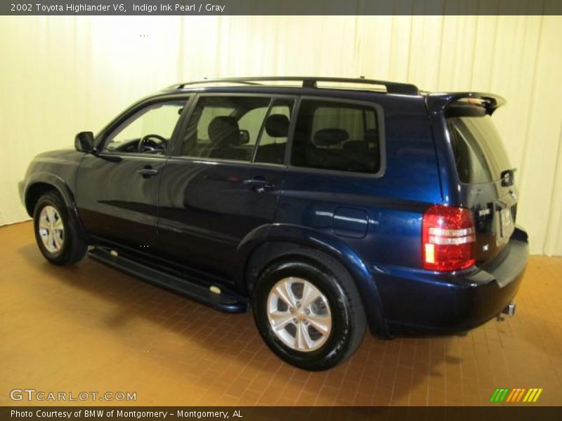 Indigo Ink Pearl / Gray 2002 Toyota Highlander V6