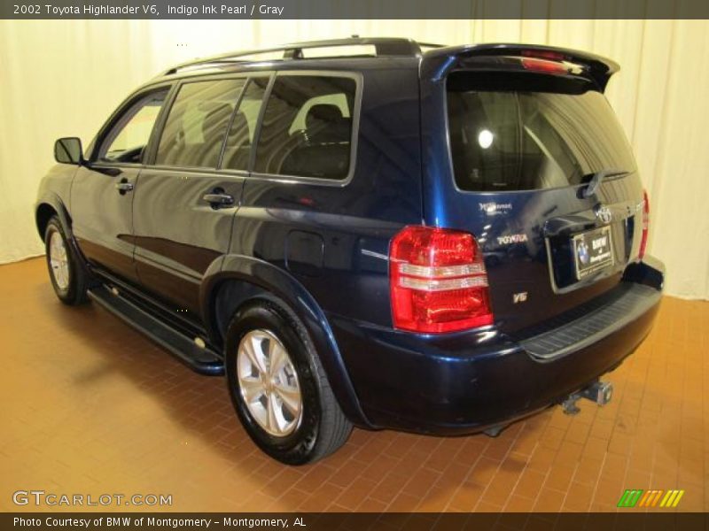 Indigo Ink Pearl / Gray 2002 Toyota Highlander V6