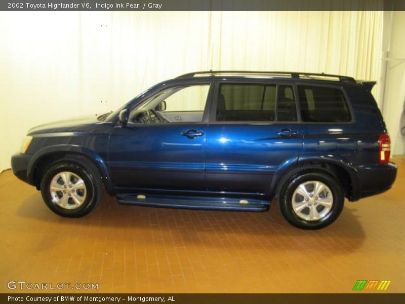 Indigo Ink Pearl / Gray 2002 Toyota Highlander V6
