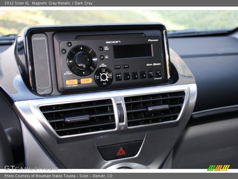 Magnetic Gray Metallic / Dark Gray 2012 Scion iQ