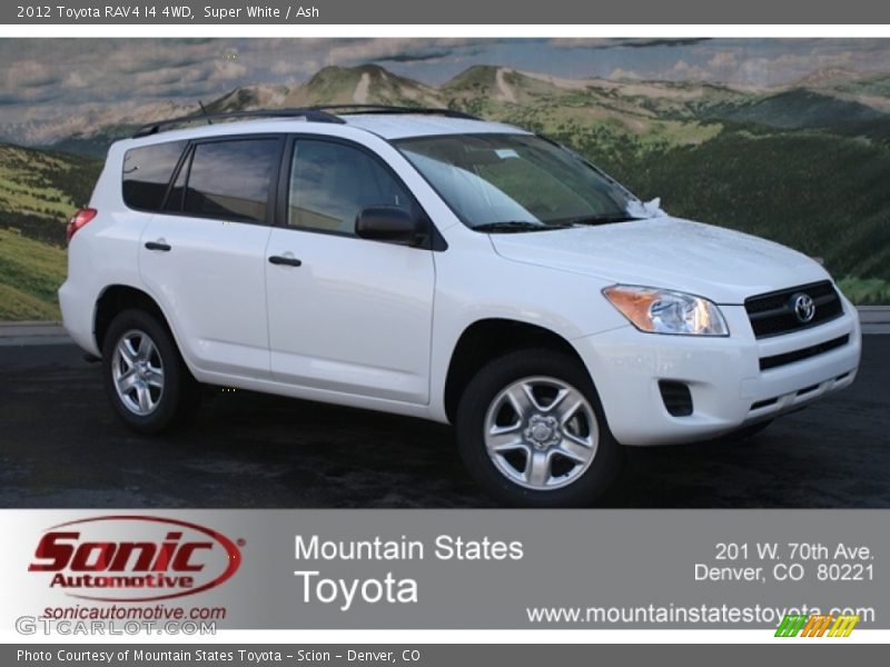 Super White / Ash 2012 Toyota RAV4 I4 4WD
