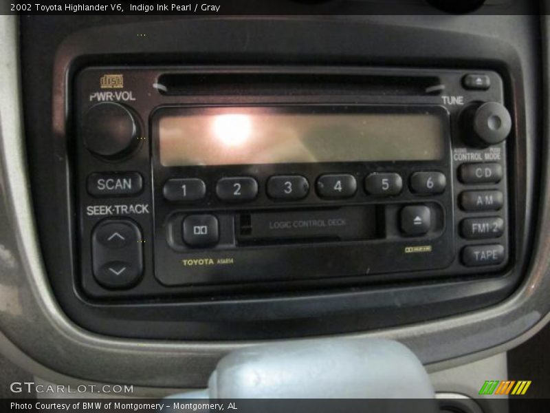 Indigo Ink Pearl / Gray 2002 Toyota Highlander V6