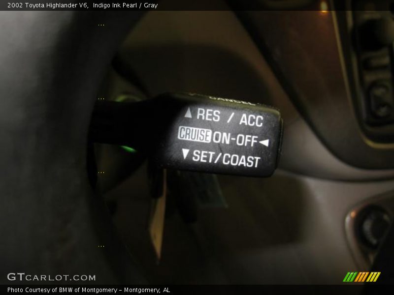 Indigo Ink Pearl / Gray 2002 Toyota Highlander V6
