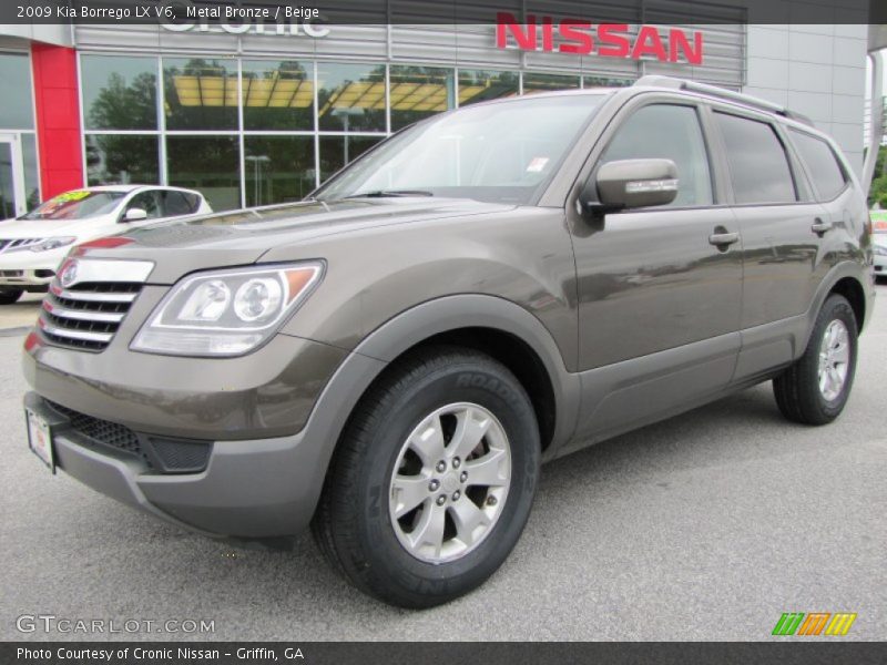 Metal Bronze / Beige 2009 Kia Borrego LX V6