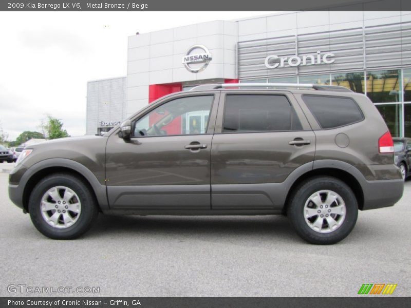 Metal Bronze / Beige 2009 Kia Borrego LX V6
