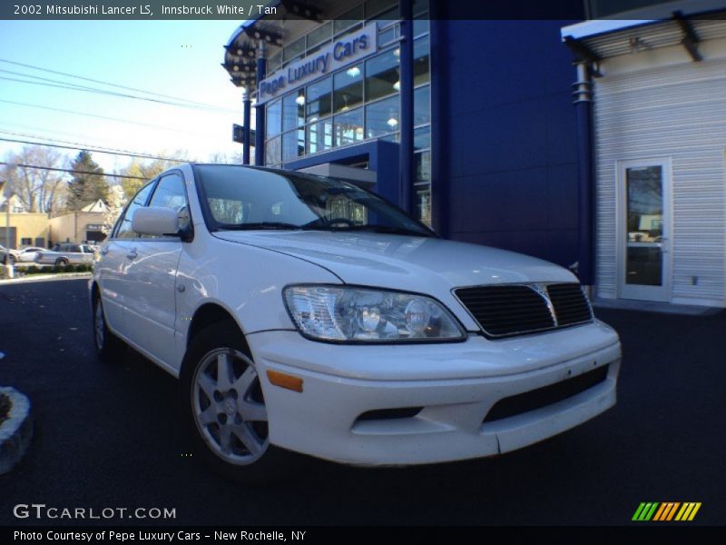 Innsbruck White / Tan 2002 Mitsubishi Lancer LS
