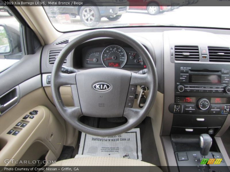 Metal Bronze / Beige 2009 Kia Borrego LX V6