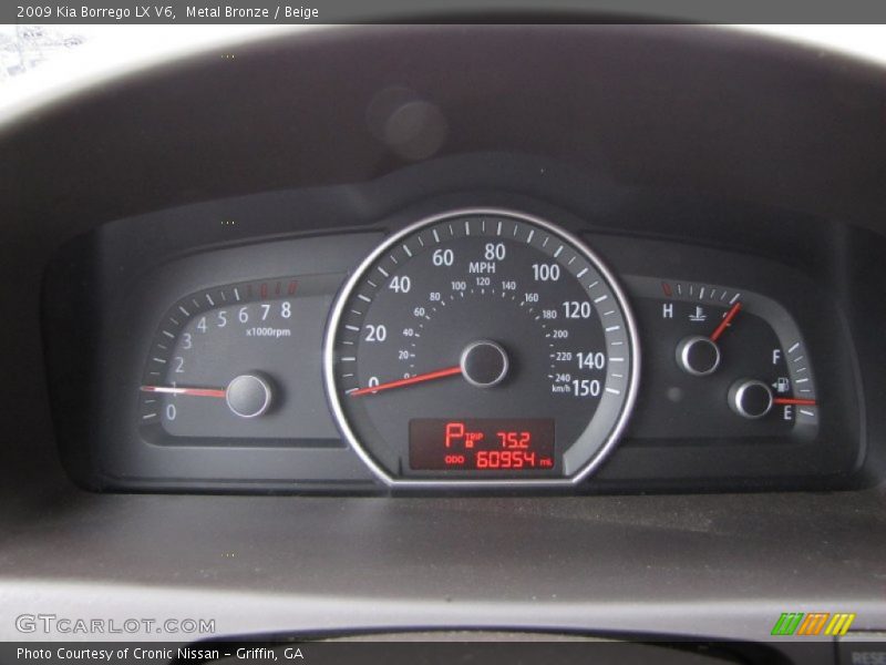 Metal Bronze / Beige 2009 Kia Borrego LX V6