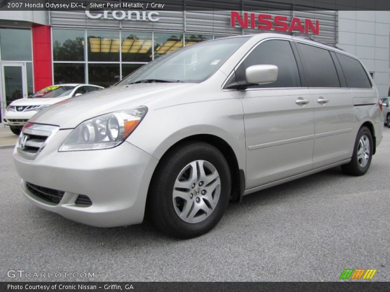 Silver Pearl Metallic / Gray 2007 Honda Odyssey EX-L