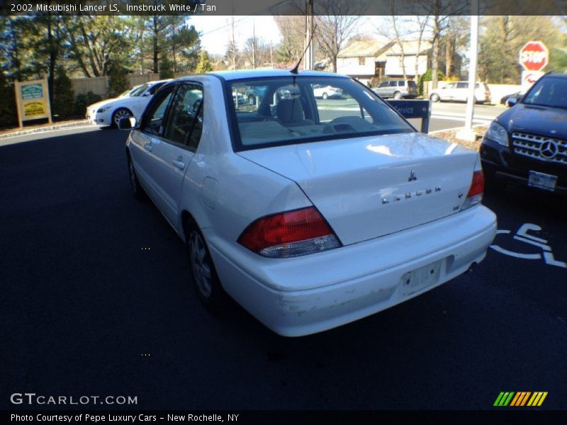 Innsbruck White / Tan 2002 Mitsubishi Lancer LS
