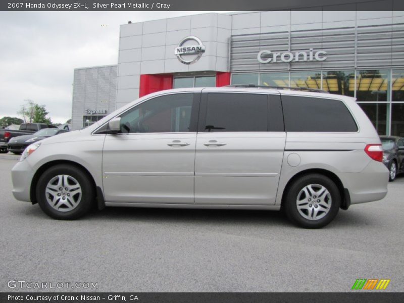 Silver Pearl Metallic / Gray 2007 Honda Odyssey EX-L