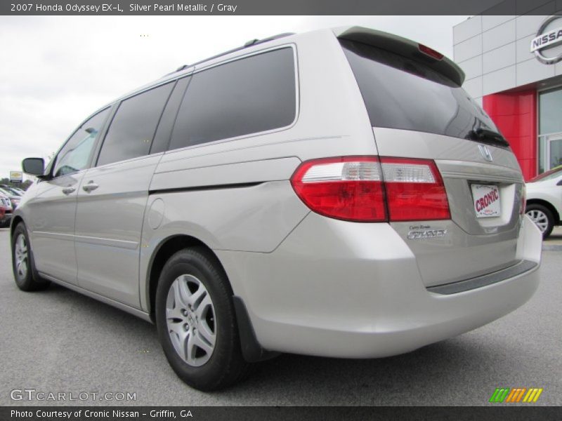 Silver Pearl Metallic / Gray 2007 Honda Odyssey EX-L
