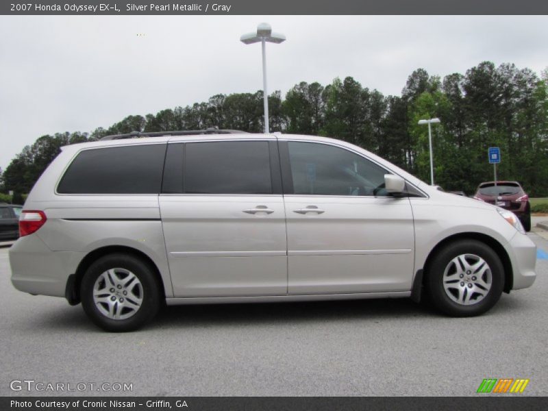 Silver Pearl Metallic / Gray 2007 Honda Odyssey EX-L