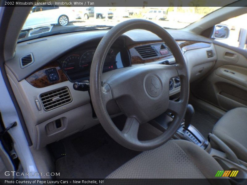 Innsbruck White / Tan 2002 Mitsubishi Lancer LS