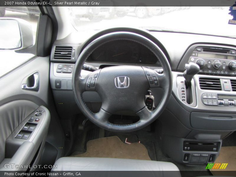 Silver Pearl Metallic / Gray 2007 Honda Odyssey EX-L