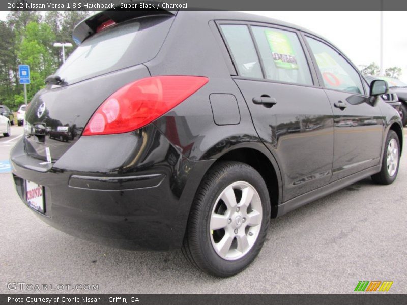 Super Black / Charcoal 2012 Nissan Versa 1.8 S Hatchback