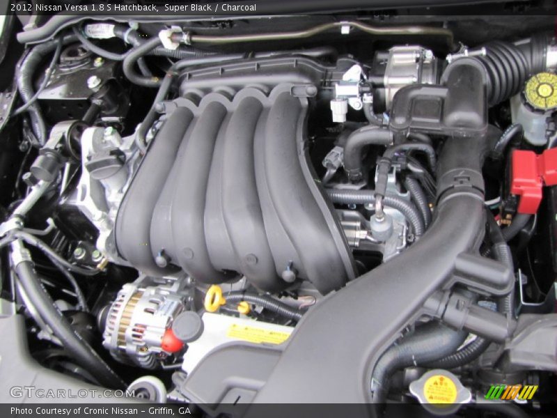 Super Black / Charcoal 2012 Nissan Versa 1.8 S Hatchback