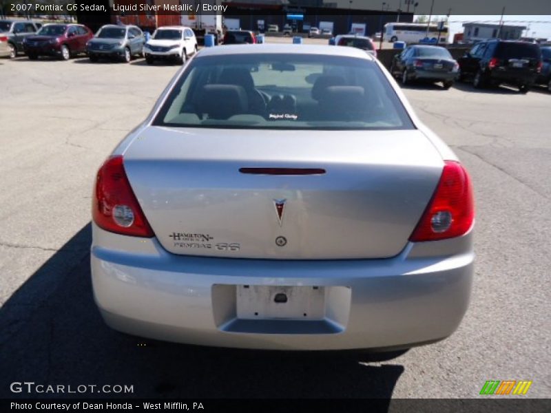 Liquid Silver Metallic / Ebony 2007 Pontiac G6 Sedan