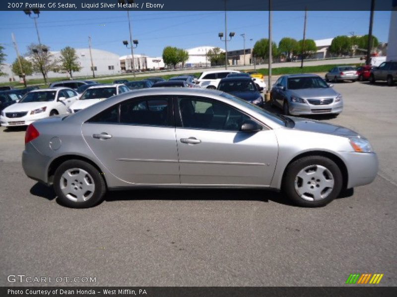 Liquid Silver Metallic / Ebony 2007 Pontiac G6 Sedan