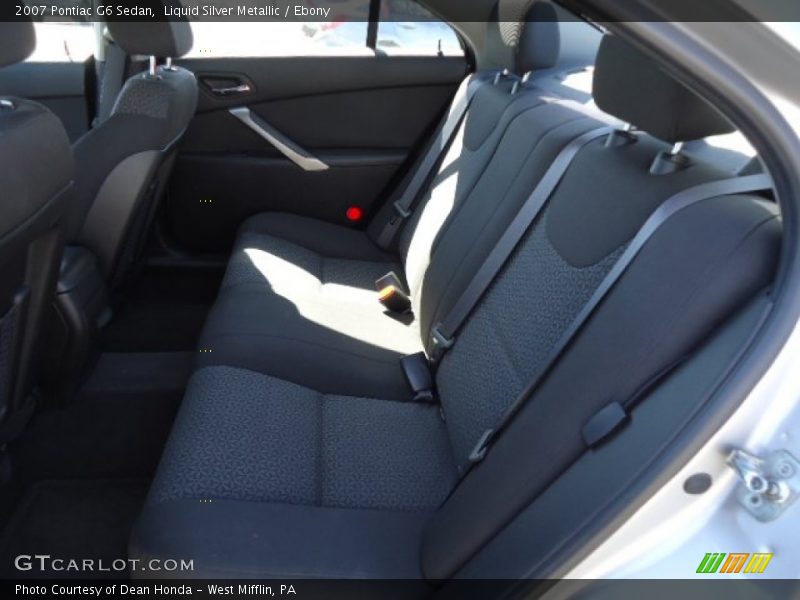 Liquid Silver Metallic / Ebony 2007 Pontiac G6 Sedan