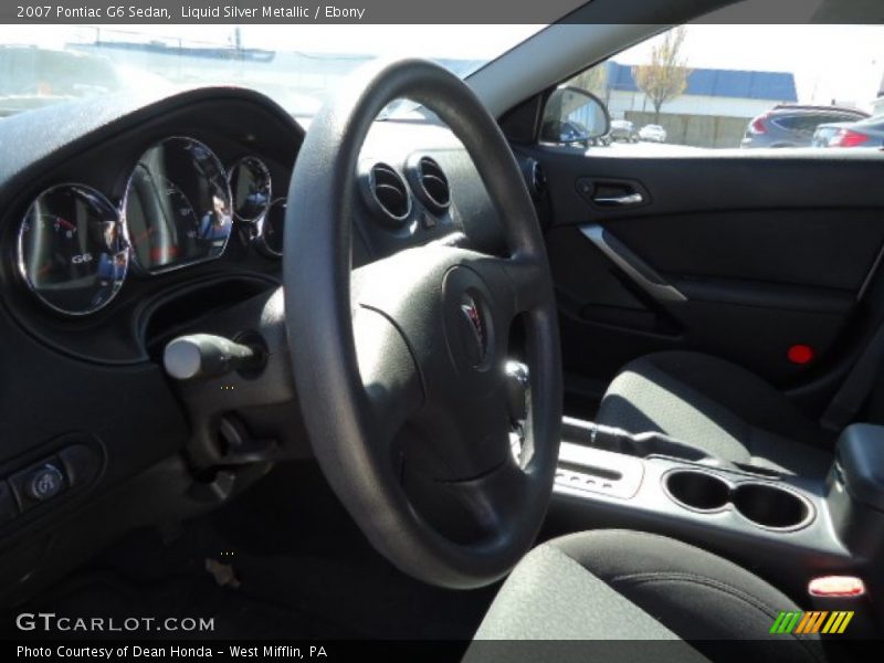 Liquid Silver Metallic / Ebony 2007 Pontiac G6 Sedan