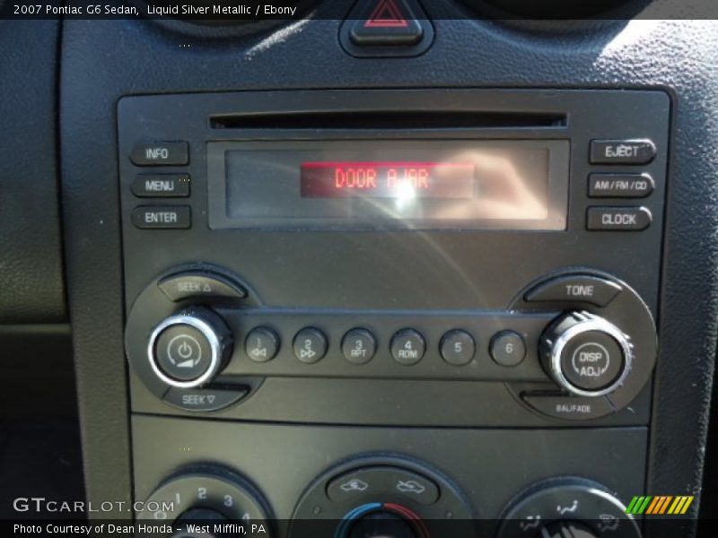 Liquid Silver Metallic / Ebony 2007 Pontiac G6 Sedan