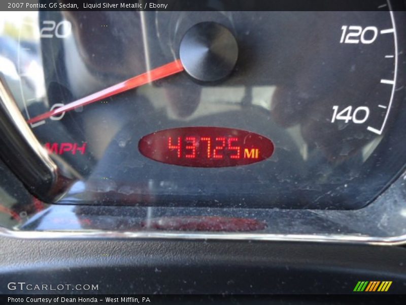 Liquid Silver Metallic / Ebony 2007 Pontiac G6 Sedan
