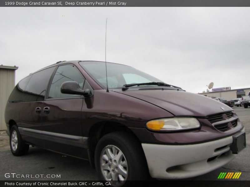 Deep Cranberry Pearl / Mist Gray 1999 Dodge Grand Caravan SE