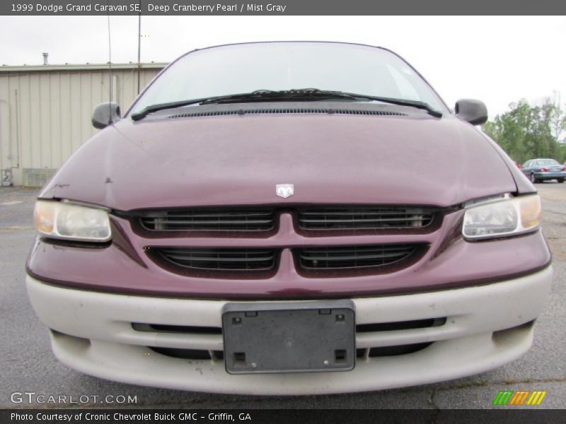 Deep Cranberry Pearl / Mist Gray 1999 Dodge Grand Caravan SE