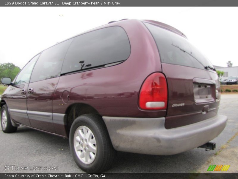 Deep Cranberry Pearl / Mist Gray 1999 Dodge Grand Caravan SE