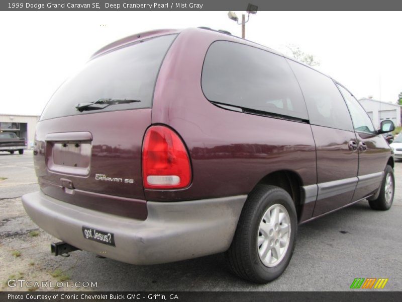 Deep Cranberry Pearl / Mist Gray 1999 Dodge Grand Caravan SE