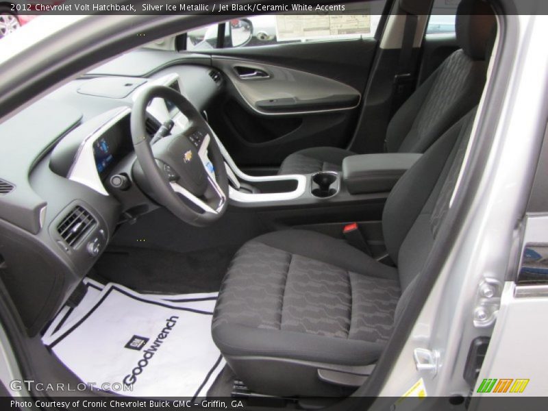  2012 Volt Hatchback Jet Black/Ceramic White Accents Interior