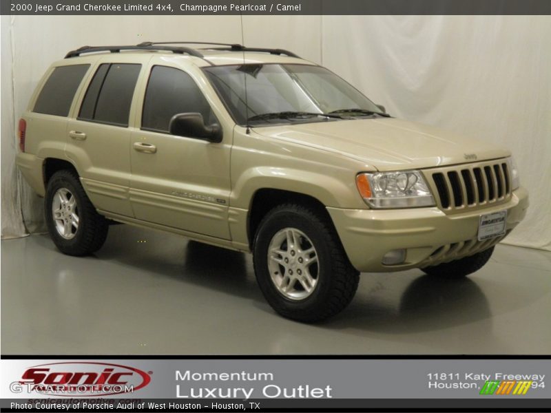 Champagne Pearlcoat / Camel 2000 Jeep Grand Cherokee Limited 4x4