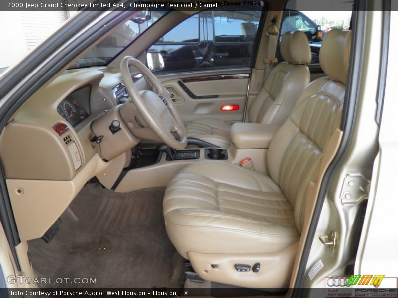 Champagne Pearlcoat / Camel 2000 Jeep Grand Cherokee Limited 4x4