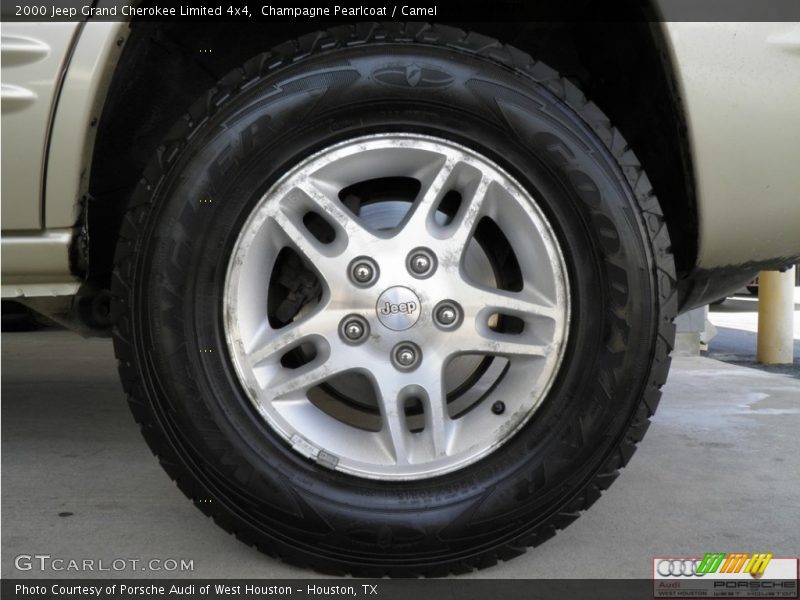 Champagne Pearlcoat / Camel 2000 Jeep Grand Cherokee Limited 4x4