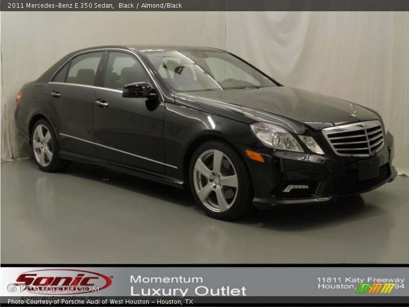 Black / Almond/Black 2011 Mercedes-Benz E 350 Sedan