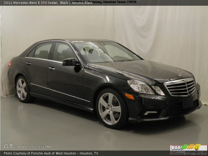 Black / Almond/Black 2011 Mercedes-Benz E 350 Sedan