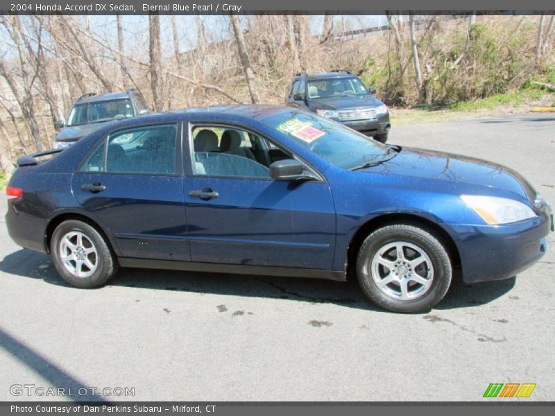 Eternal Blue Pearl / Gray 2004 Honda Accord DX Sedan