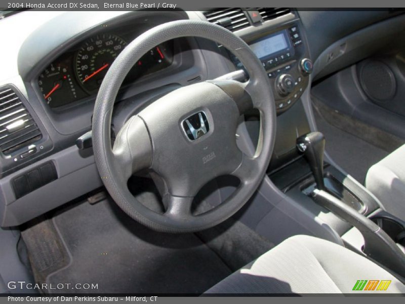 Eternal Blue Pearl / Gray 2004 Honda Accord DX Sedan