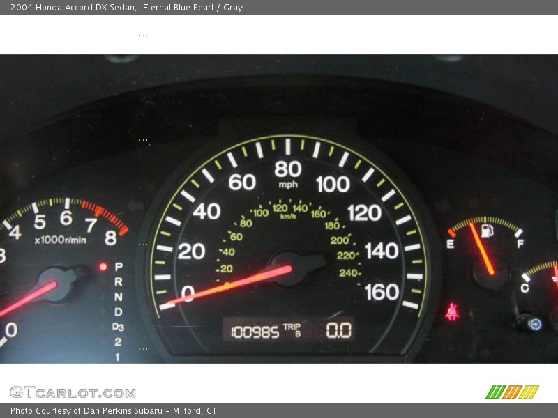 Eternal Blue Pearl / Gray 2004 Honda Accord DX Sedan