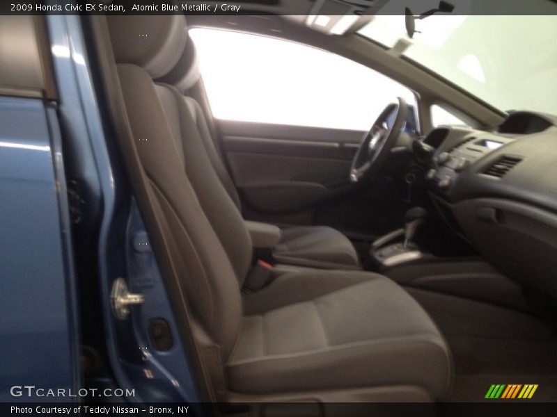 Atomic Blue Metallic / Gray 2009 Honda Civic EX Sedan