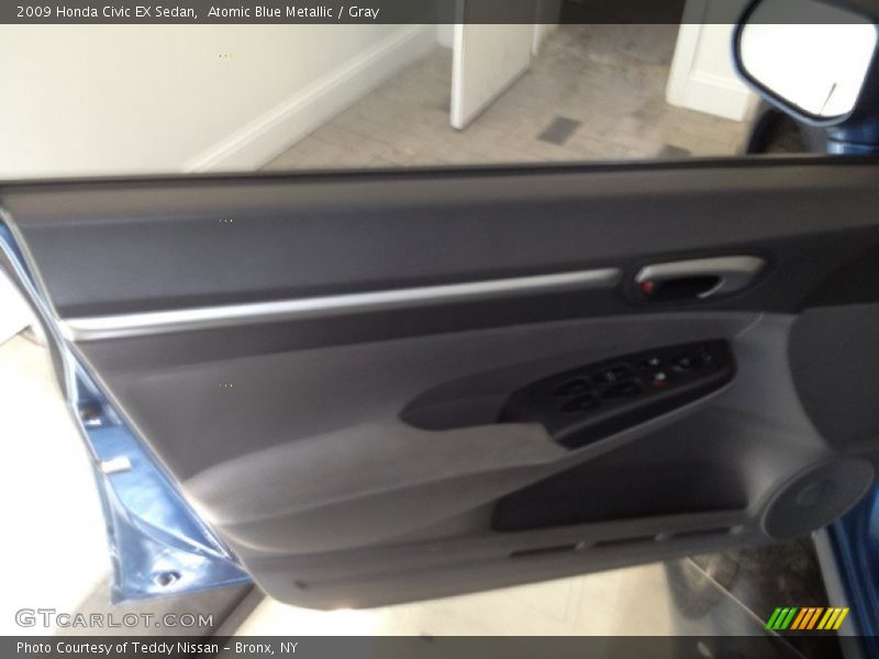 Atomic Blue Metallic / Gray 2009 Honda Civic EX Sedan