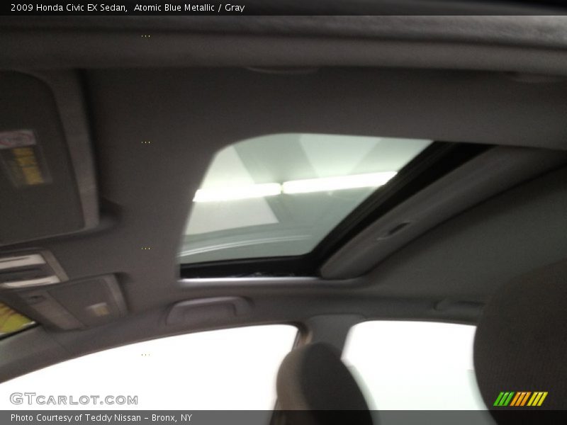 Atomic Blue Metallic / Gray 2009 Honda Civic EX Sedan