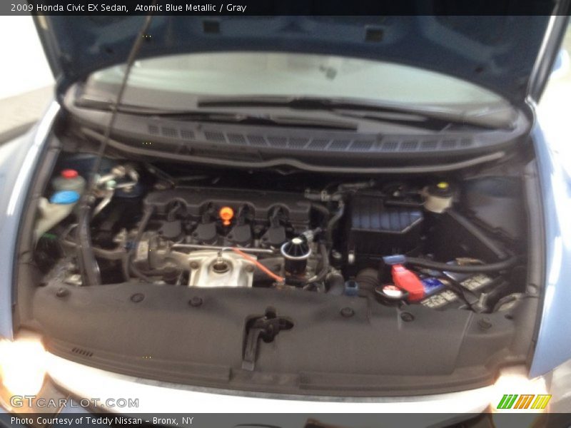 Atomic Blue Metallic / Gray 2009 Honda Civic EX Sedan