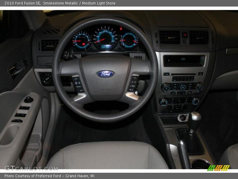 Smokestone Metallic / Medium Light Stone 2010 Ford Fusion SE