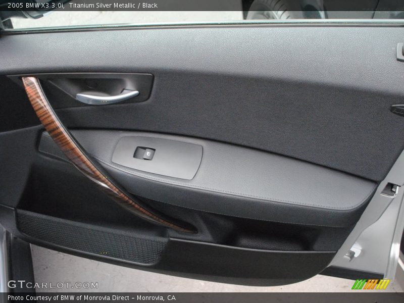 Titanium Silver Metallic / Black 2005 BMW X3 3.0i