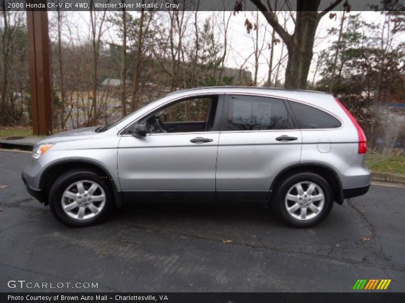 Whistler Silver Metallic / Gray 2008 Honda CR-V EX 4WD