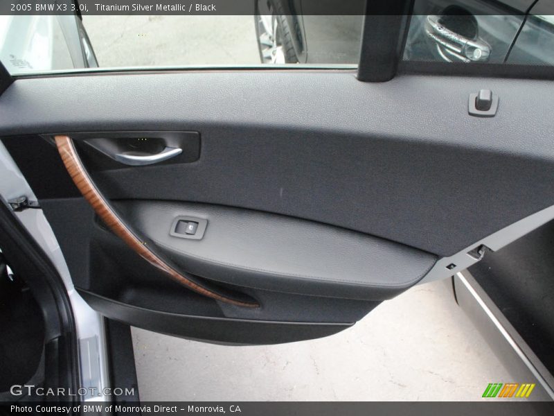 Titanium Silver Metallic / Black 2005 BMW X3 3.0i