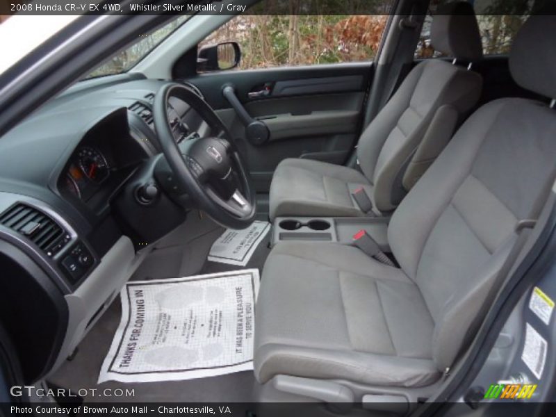 Whistler Silver Metallic / Gray 2008 Honda CR-V EX 4WD